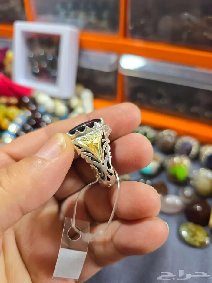 خاتم بحجر الاوبال الإثيوبي فل فاير ماشاءالله تبارك الرحمن 3