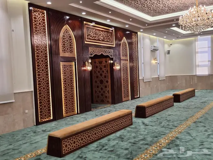 تكاية مساندظهر مساجد دواليب وحوامل مصاحف ديكورات مساجد 3