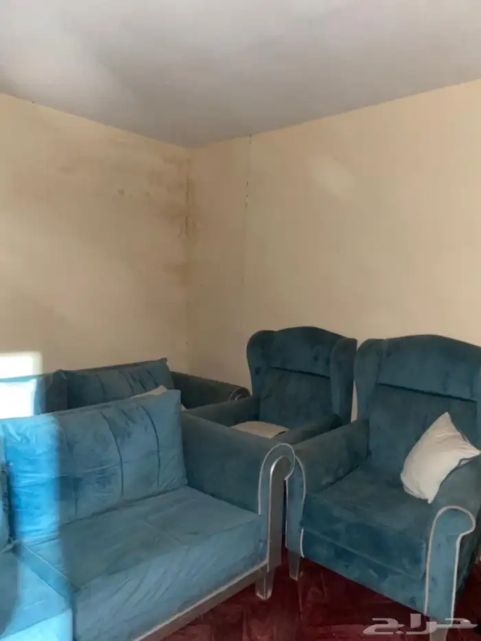 كنب مستخدم ستخدام حشمة كامل مخدات صغيره 3