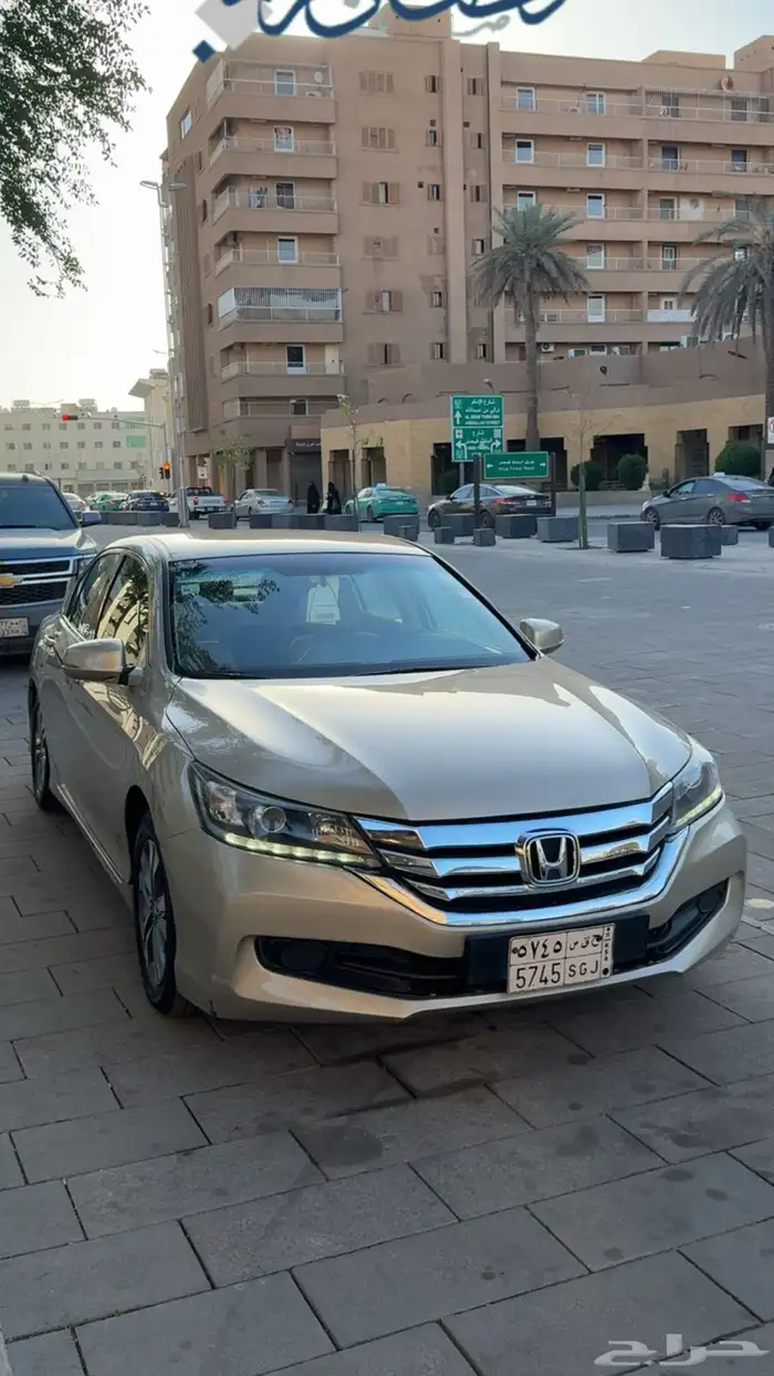 هوندا اكورد ستاندر مطور 2015 ذهبي الرياض 11