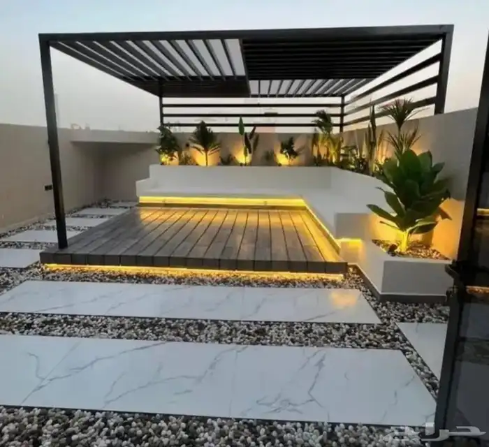 مظلات وغرف زجاجيه وعشب صناعي 6