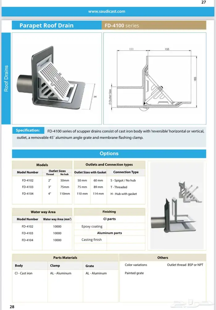صفايات ماء للاسطح 1