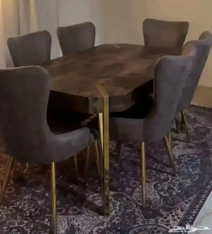 طاولة طعام 6 كراسي 0