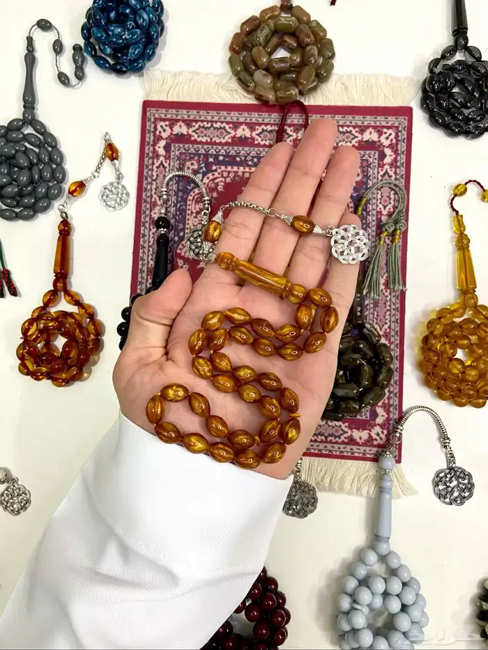 سبح بكلايت   فاتوران   خشب كوك   تراب كهرمان 15