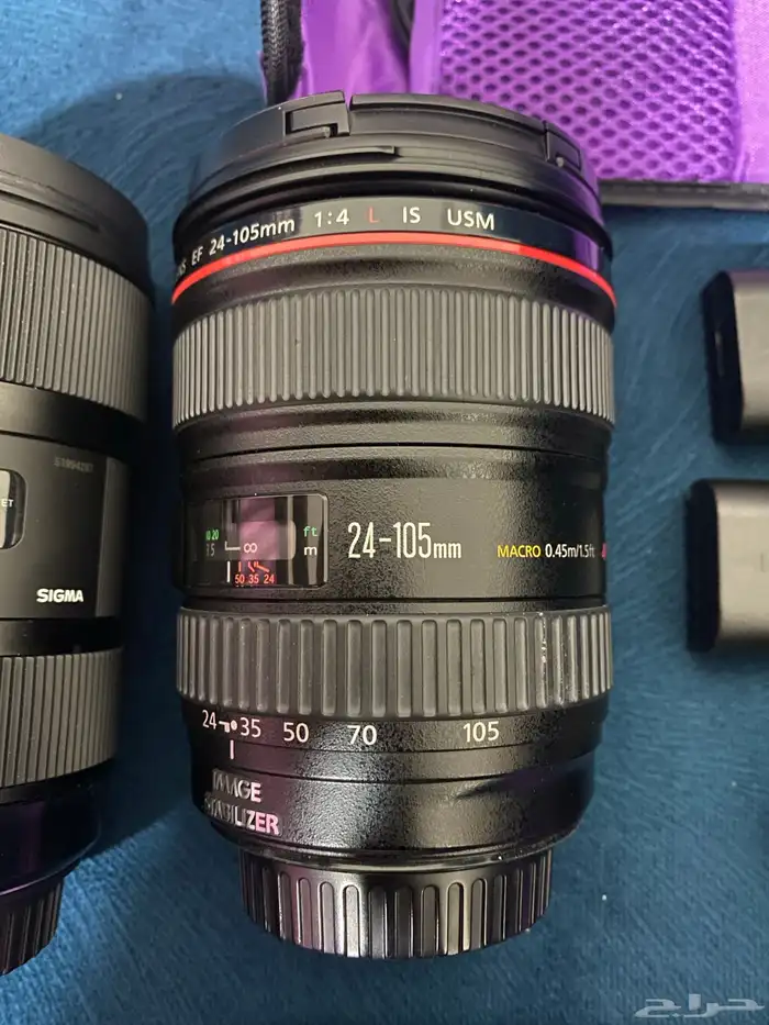 كاميرا Canon mark iii 5D مع عدسات وترايبود 6