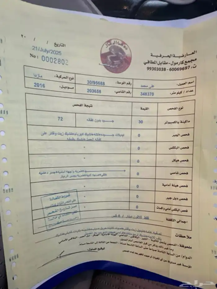 مازدا 6 كويتيه للبيع او تشليح 4
