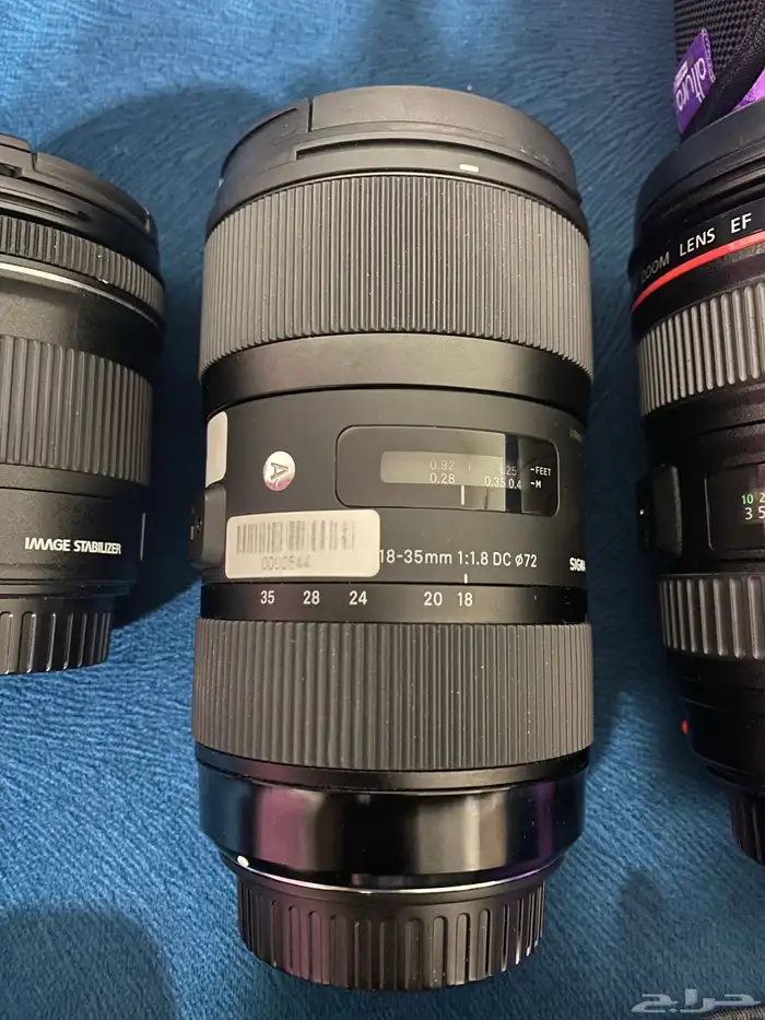 كاميرا Canon mark iii 5D مع عدسات وترايبود 7