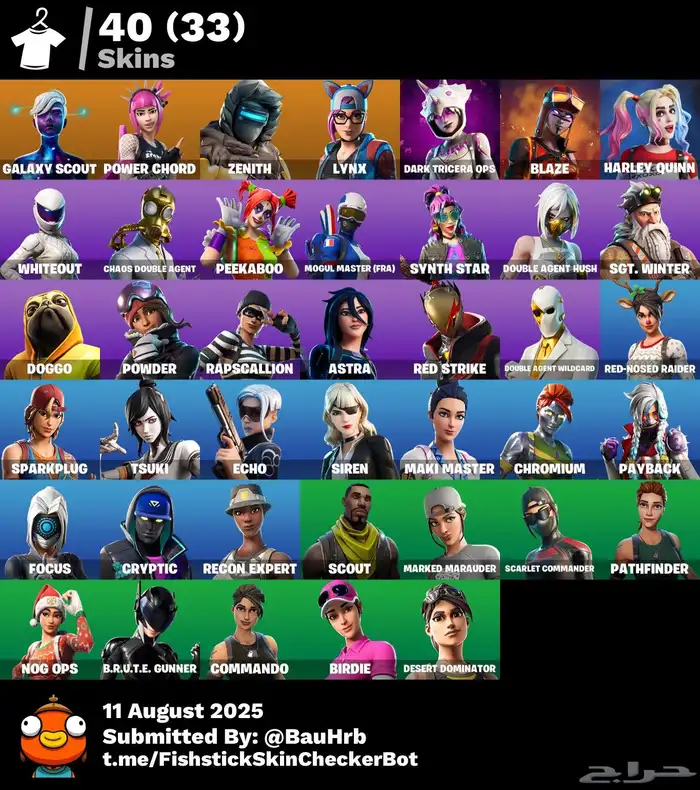 حساب فورت نايت ب 100 3