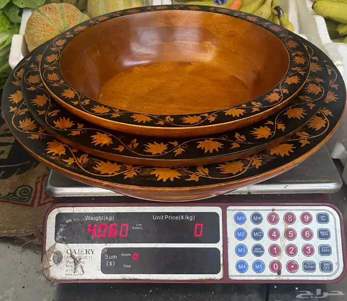 قدح خشب طقم 3 حبه صحن خشب خشبي فيتنام انتاج 6