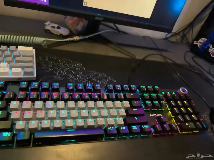 كيبورد سوتشات زرقه rgb 1