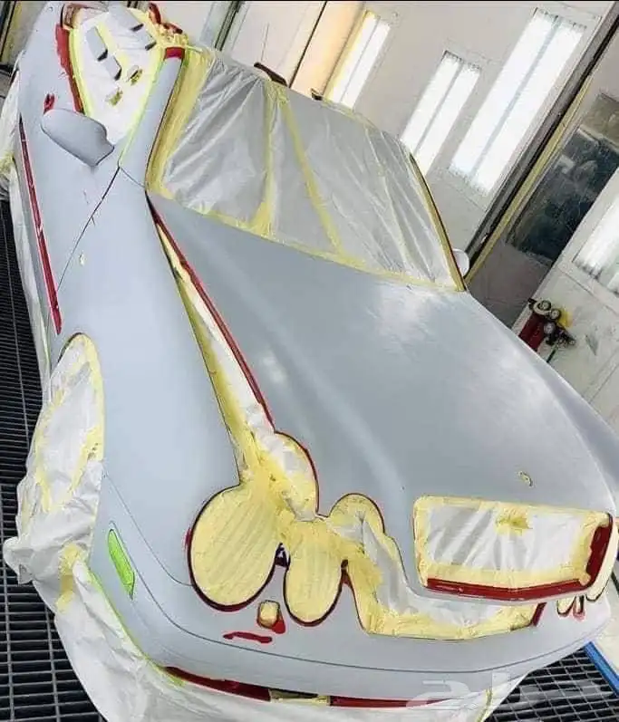 رش بويه سيارات لمعه وكاله ورش فرن وكاله ويوجد رش مطاطي 8