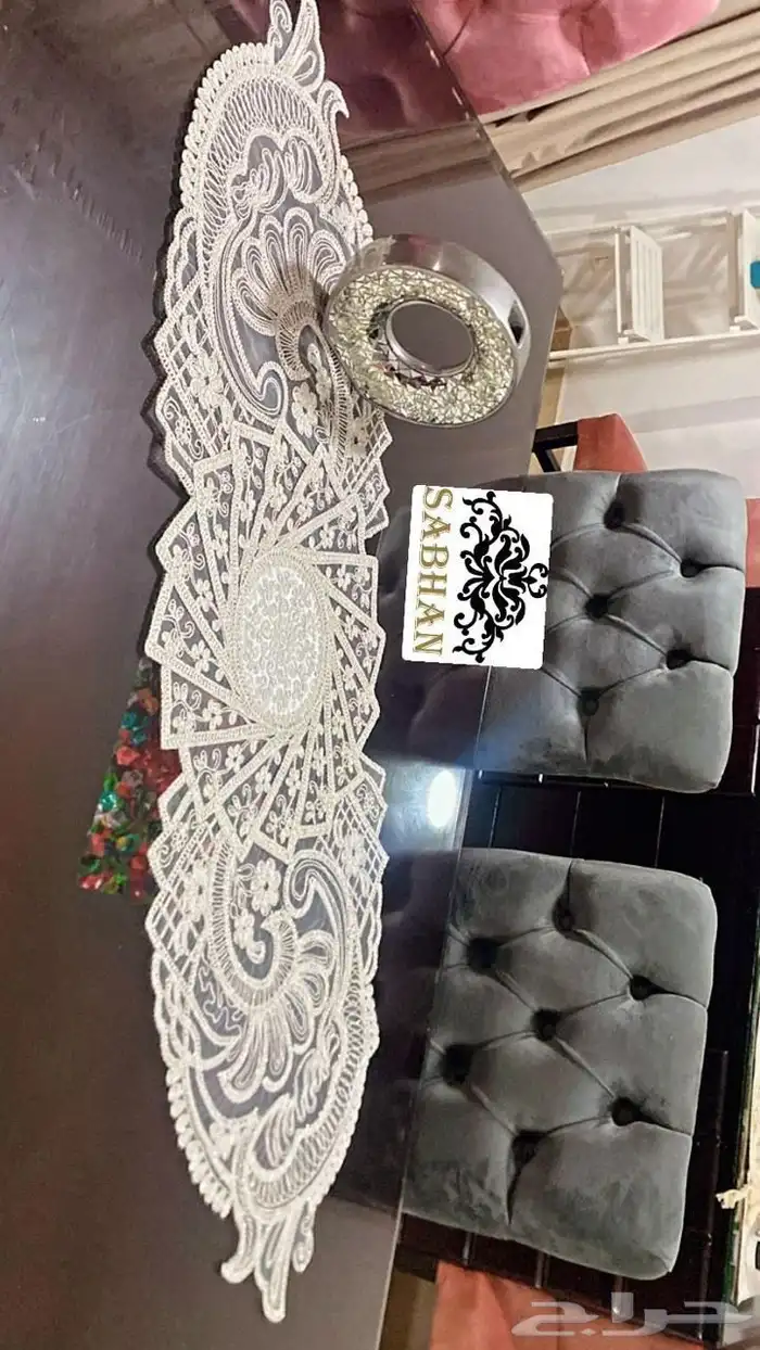 طقم مفارش لاسيه vip بمقاسات مختلفة 4