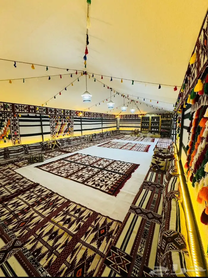 تفصيل بيوت شعر المتنقله. وخيام الصقور 6