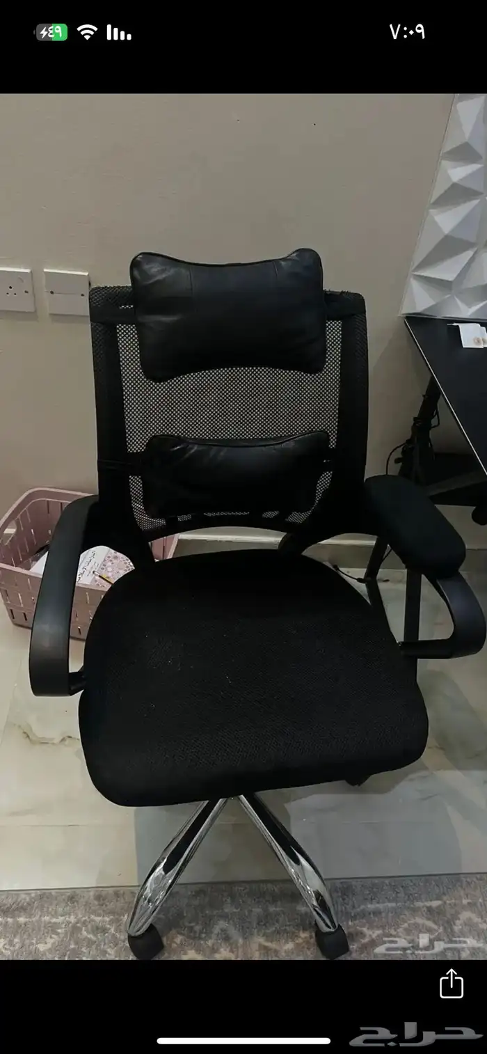 كرسي مكتبي نظيف جدا وما فيه اي خراب 0