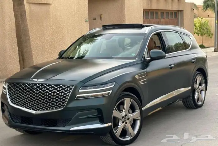 جينيسس GV80 رويال 2021 عداد 39 ألف أخضر مطفي بحالة الوكالة 4