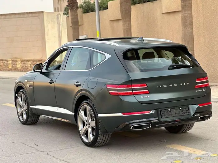 جينيسس GV80 رويال 2021 عداد 39 ألف أخضر مطفي بحالة الوكالة 6