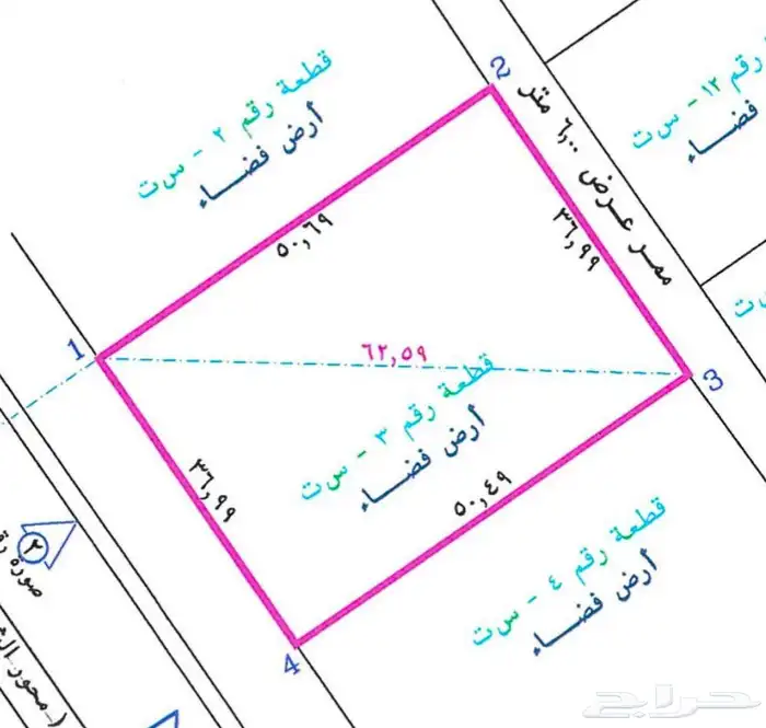 قطع اراضي في بطحاء قريش تجاري او سكني 0