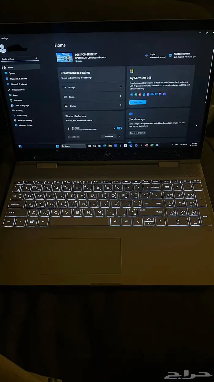 لابتوبHp envyاكس360 0