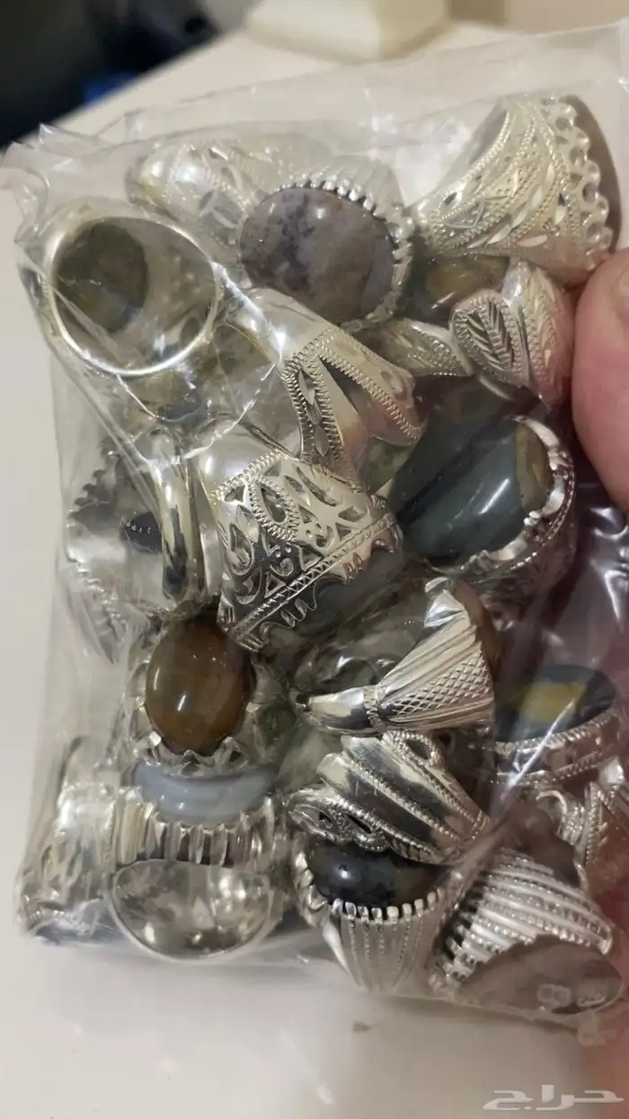 خواتم للبيع جملة لأصحاب محلات الفضة خواتم اصليه فضة سعوديه 36