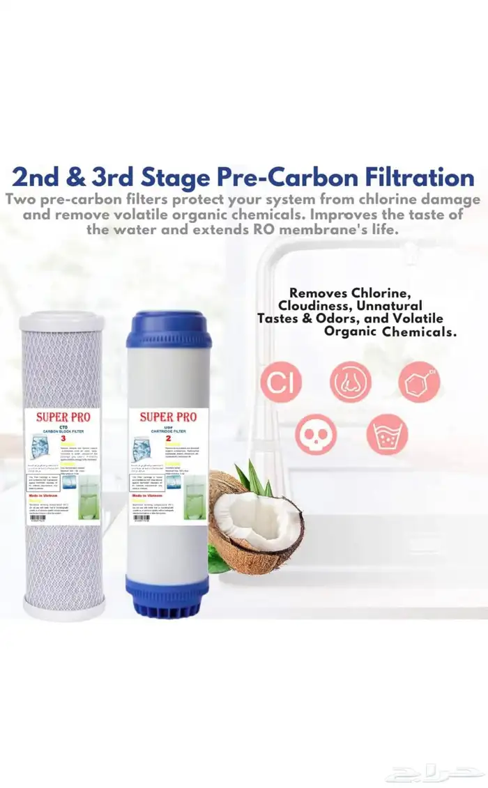 تبي اصدمك طقم فلاتر تحليه المياه ب 29 ريال كامري كورلا 0