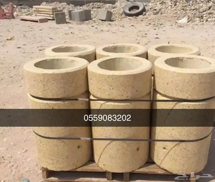 كراسي خرسانية أحواض زراعة سلات نفايات جميع منجات التجميلية 30