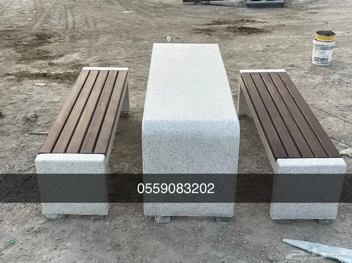 كراسي خرسانية أحواض زراعة سلات نفايات جميع منجات التجميلية 23