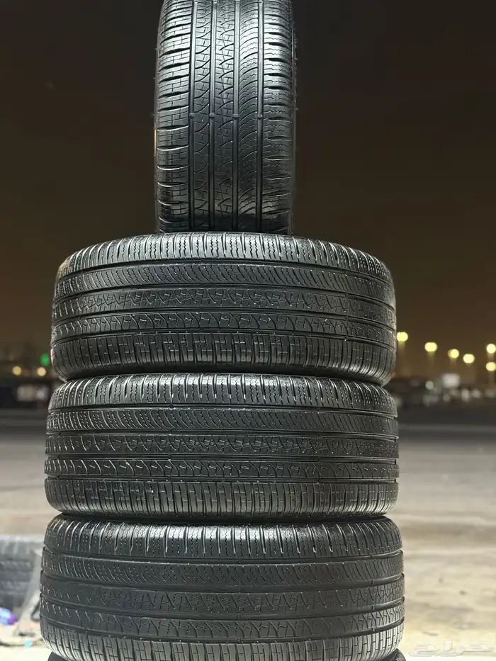 235 45 18 كفرات بريلي اصلية مستخدمة شبة جديدة وكالةسوناتا 1