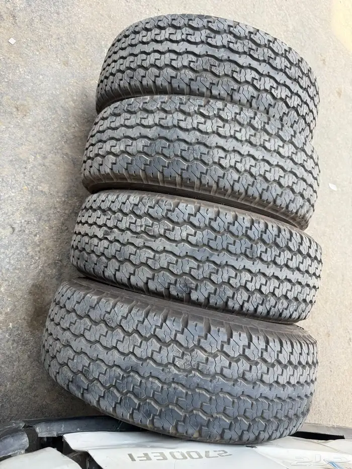 كفرات دلوب بن زجر شبه جديد شرط الكفرات مقاس 16-70-275 17