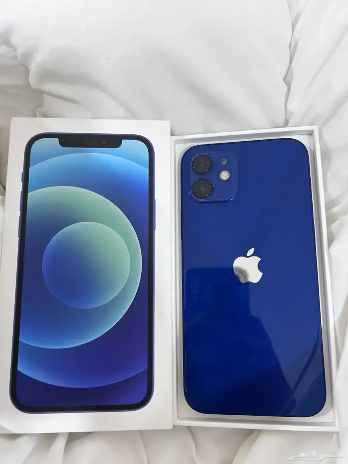 ايفون 12 ازرق نظيف 0