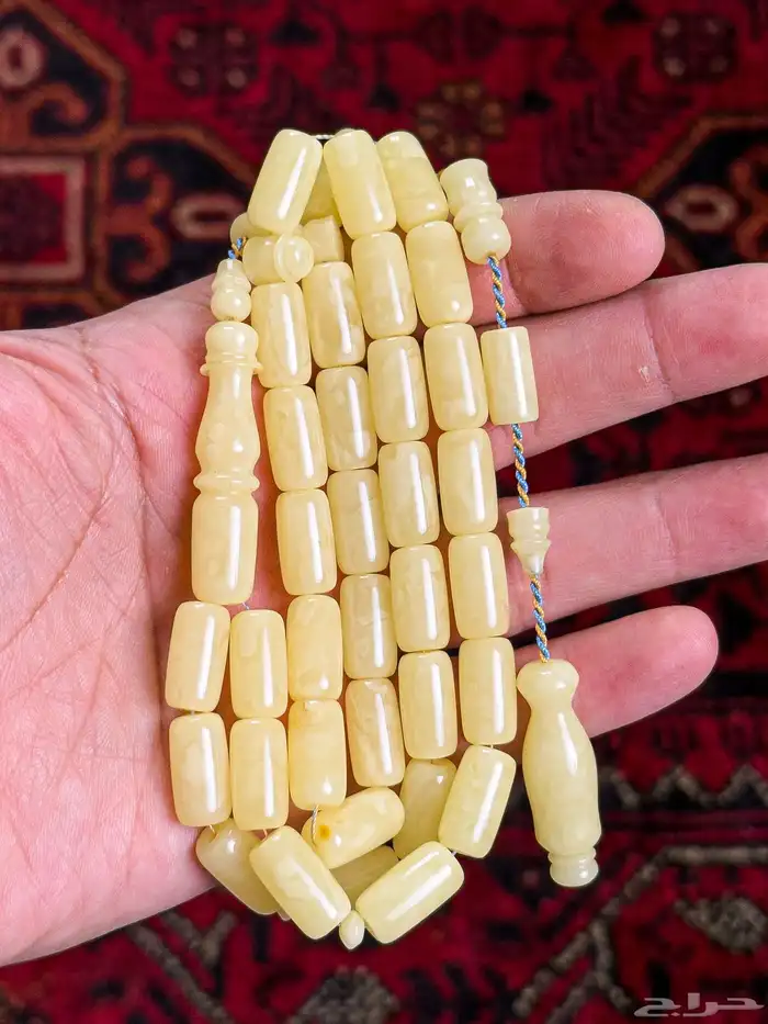 مسباحين كهرمان حجر واحد 0