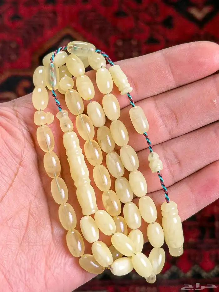 مسباحين كهرمان حجر واحد 6