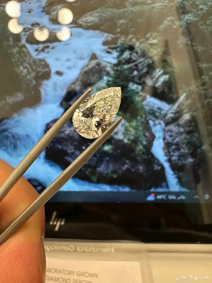 حجر الماس مختبرات قصة الدمعة vvs2 اللون F 0