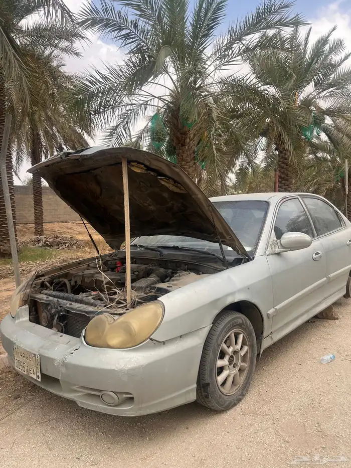 بيع قطع غيار سوناتا ماكينه سليمه قير عادي سليم اغلب القطع 1