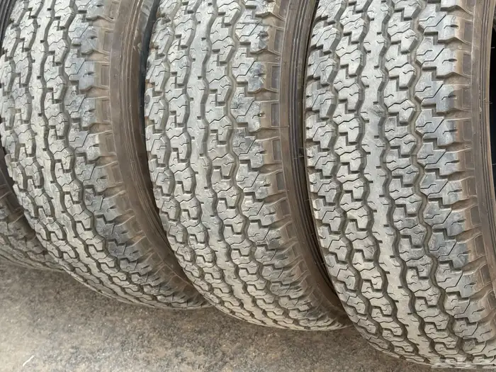 كفرات دلوب بن زجر شبه جديد شرط الكفرات مقاس 16-70-275 2