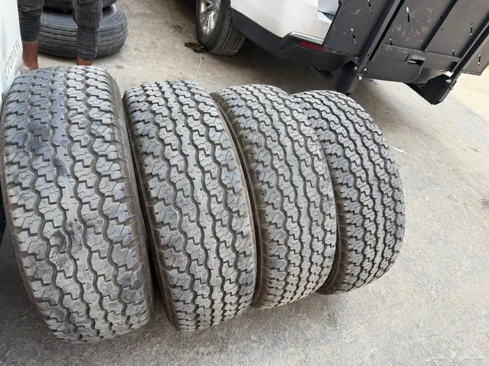 كفرات دلوب بن زجر شبه جديد شرط الكفرات مقاس 16-70-275 1