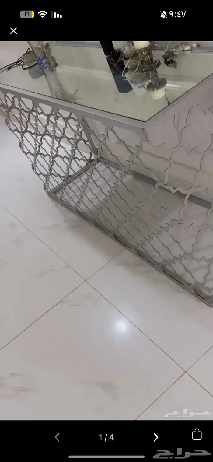 طاوله بنص مع صغار 2 وطاوله اسقبال 3