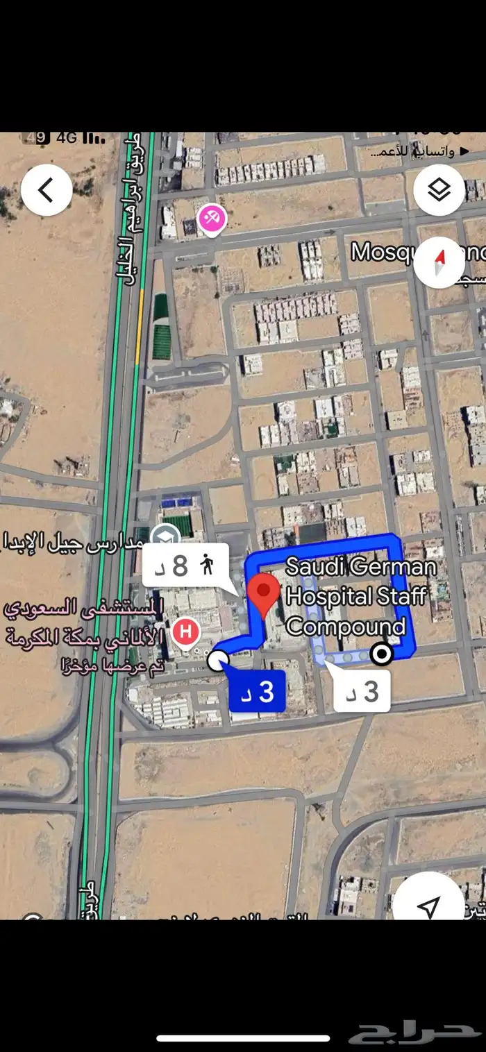 ارض للبيع بولي العهد 5 على شارعين خلف السعودي الالماني 0