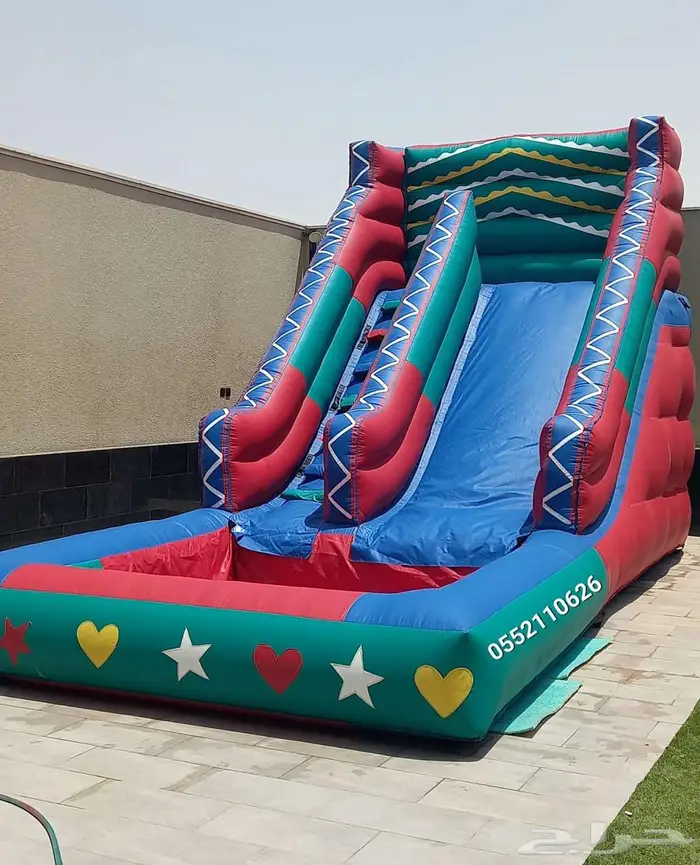 نطيطات زحليقه مائيه ايجار ملعب صابوني 2