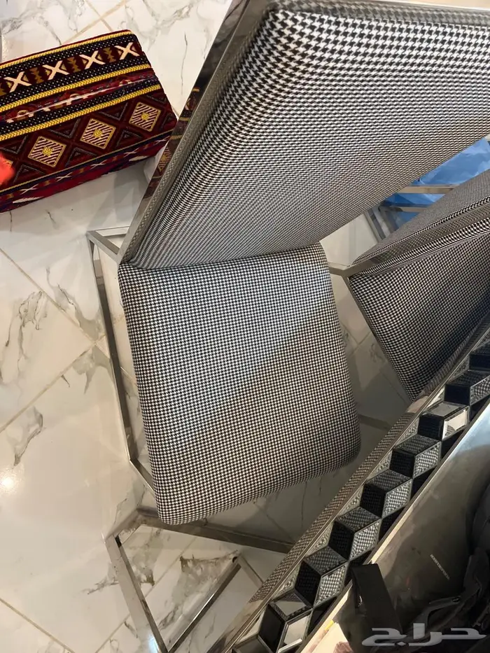 طاوله قزاز بالكامل و8 كراسي جديد 0