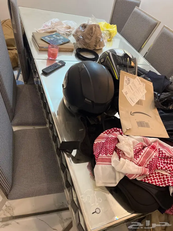 طاوله قزاز بالكامل و8 كراسي جديد 3