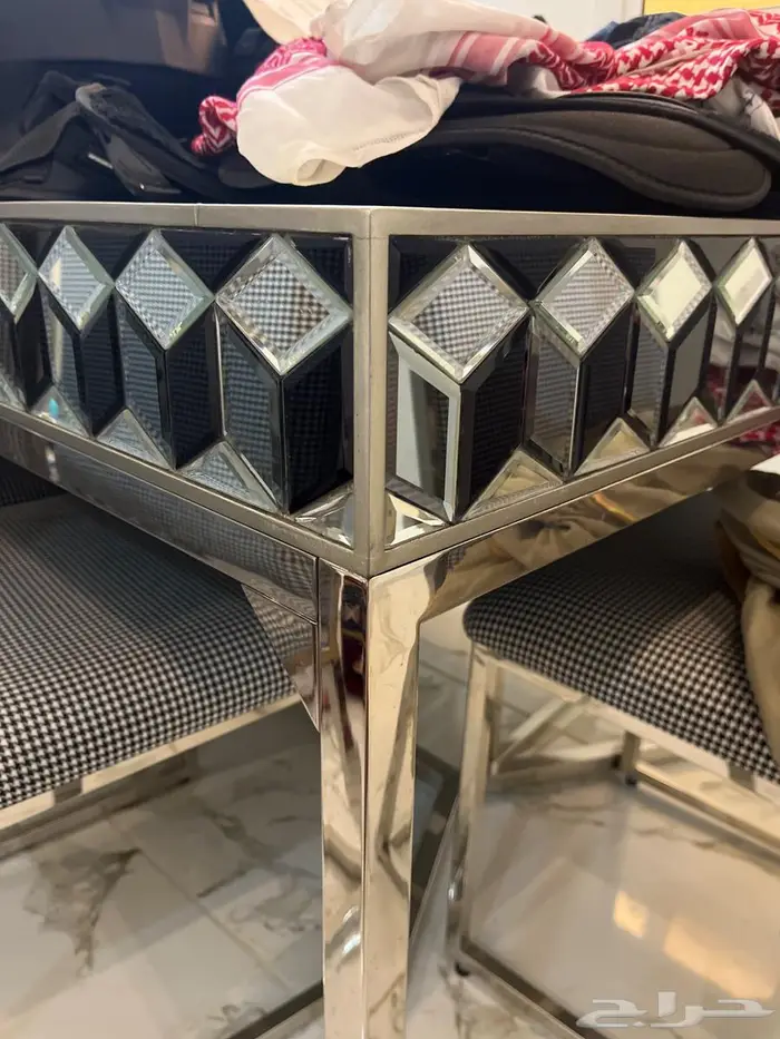 طاوله قزاز بالكامل و8 كراسي جديد 2