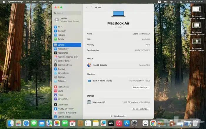 لاب توب ابل لابتوب Macbook Air M1 نظيف جدا 2