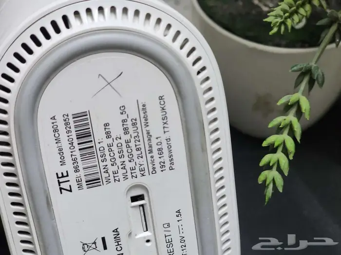 راوتر zte5g موديل mc801A مفتوح على جميع الشرايح 1