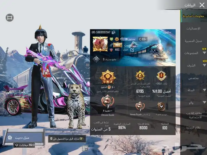 حساب ببجي فخم للبيع 2