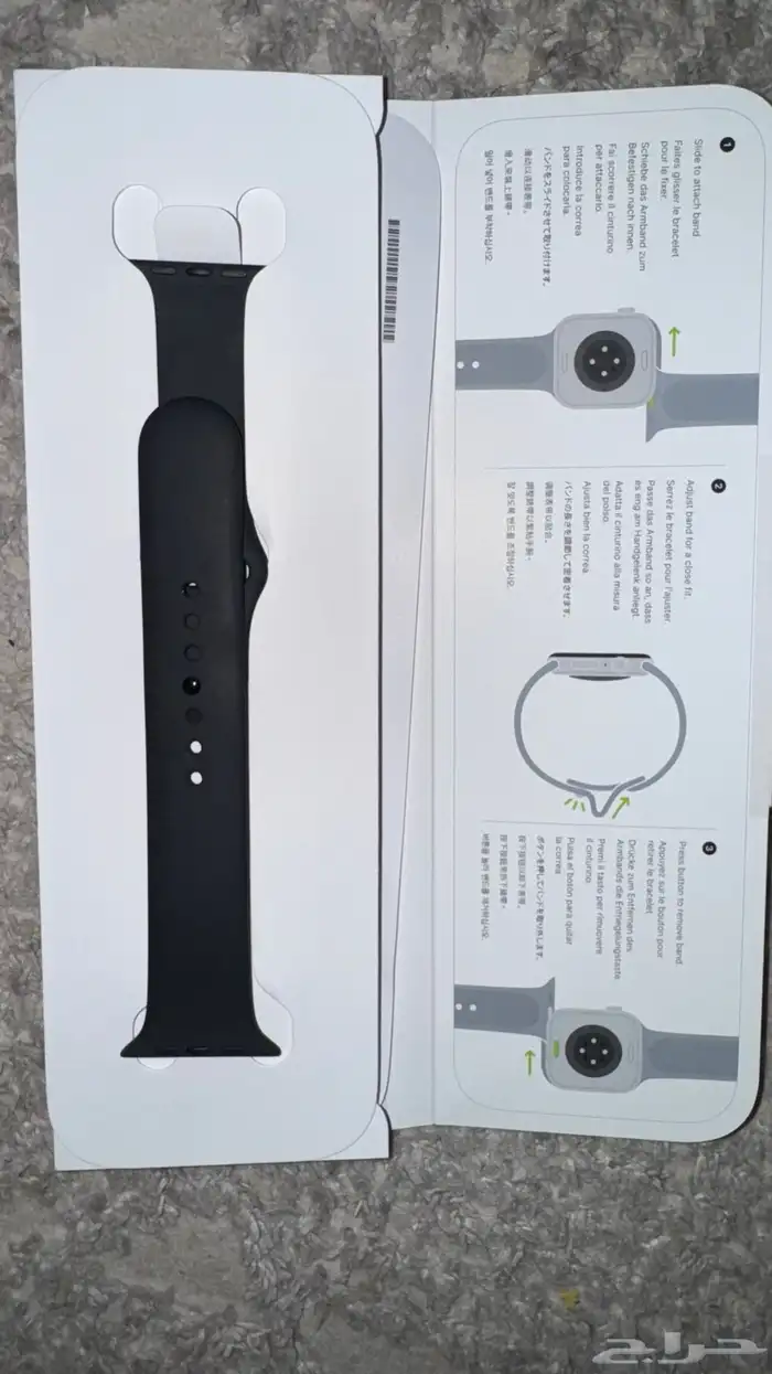 ساعة آبل Apple Watch لون اسود 0