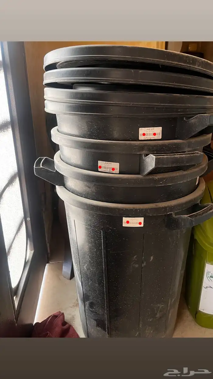 سلة مهملات كبيره 65 لتر اسود   مجموعة ملفات مستعمل 0