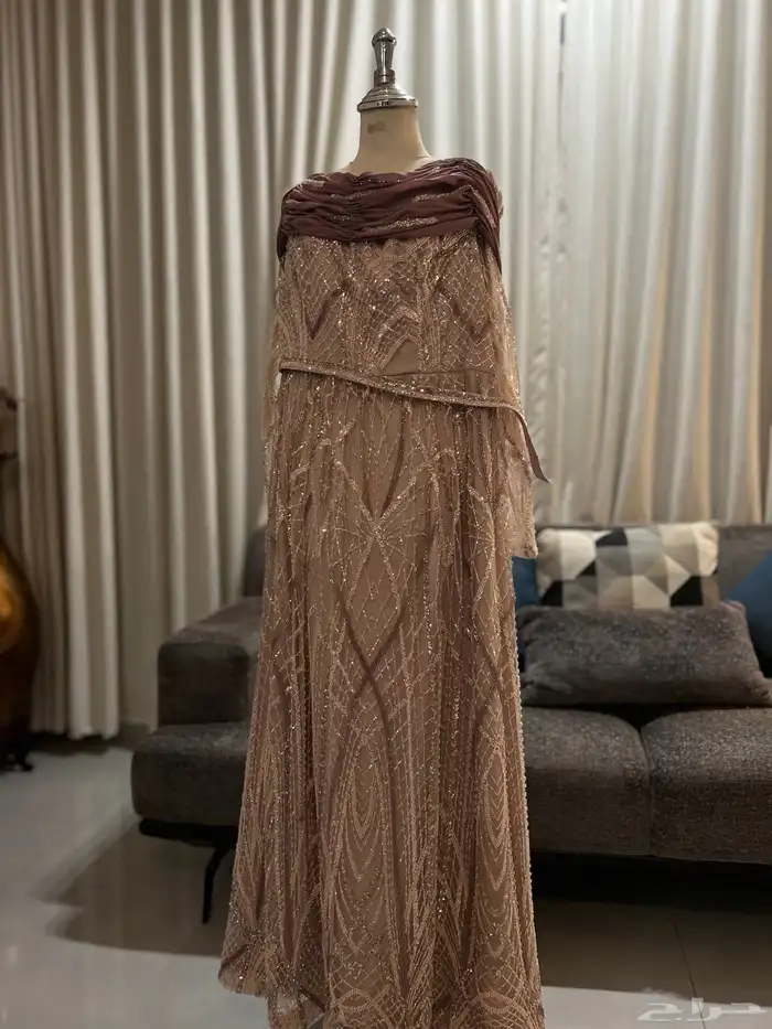 فستان سهرة فخم   مقاس XXL 1