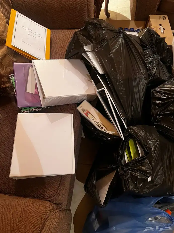 سلة مهملات كبيره 65 لتر اسود   مجموعة ملفات مستعمل 2