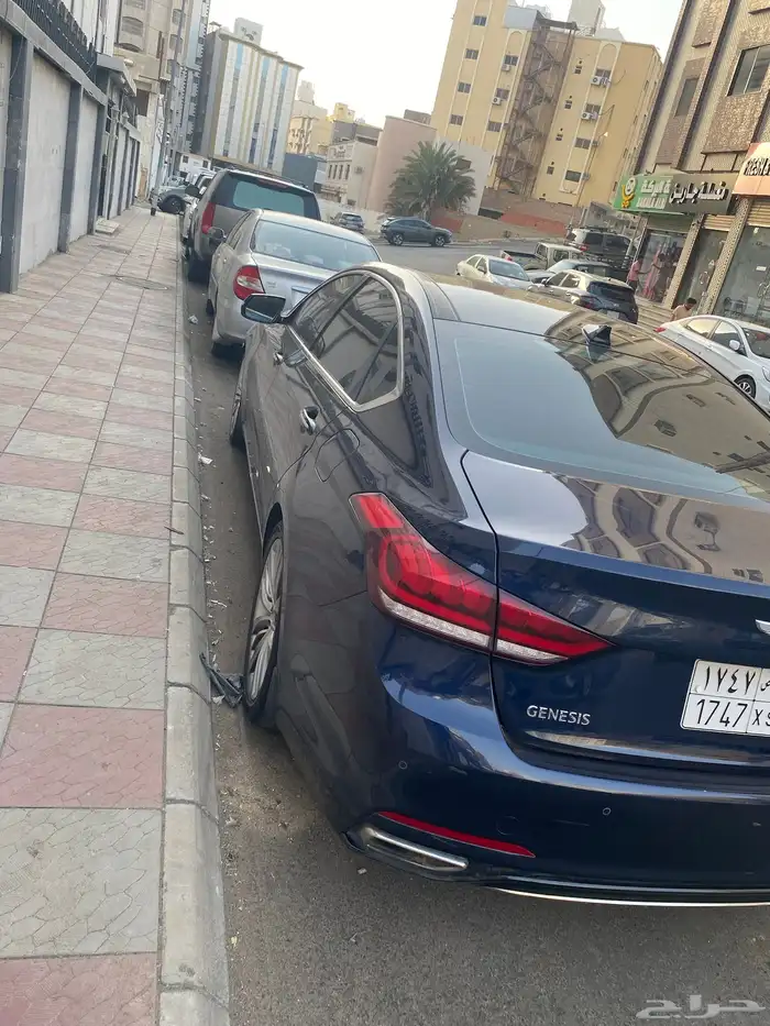 جنسس G80 موديل 2018 بلاتينيوم وارد الناغي بحالة ممتازة 9