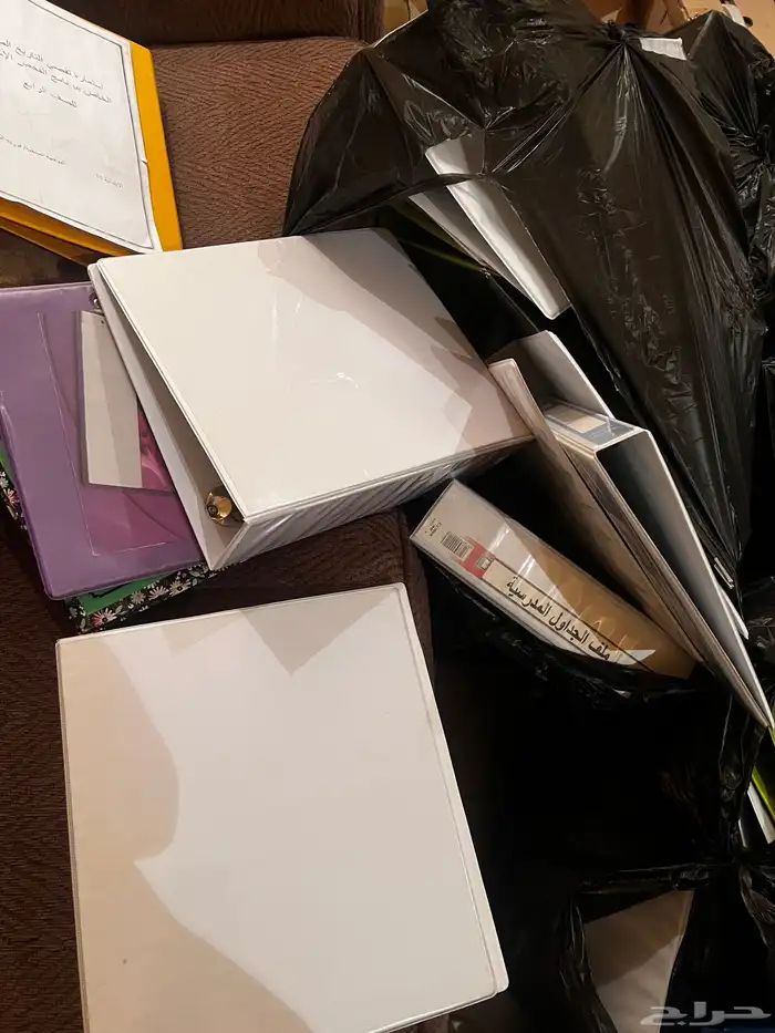 سلة مهملات كبيره 65 لتر اسود   مجموعة ملفات مستعمل 1